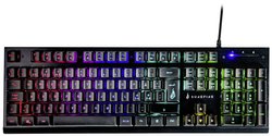 SureFire KingPin X2 Multimedialna metalowa klawiatura do gier RGB, NORDIC Klawiatura gamingowa Surefire Gaming KingPin X2 Nordycki, QWERTY