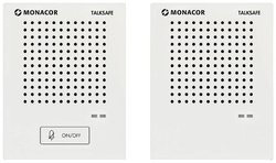 Standardowy domofon TALKSAFE z domofonami systemowymi 2 w kolorze białym Monacor  TALKSAFE, Kolor producenta: biały