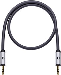 Kabel audio, Jack Oehlbach 60011, [1x złącze męskie jack 3,5 mm - 1x złącze męskie jack 3,5 mm], 0.50 m, czarny