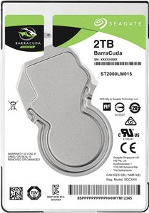 Dysk twardy wewnętrzny, 2,5'' (6,35 cm) 2 TB Seagate BarraCuda® ST2000LM015 SATA 6 Gb/s