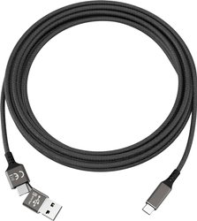 Kabel USB Smrter smrter SPEEDY C schwarz, USB 2.0, Złącze męskie USB-C®, Złącze męskie USB-C®, 1.00 m