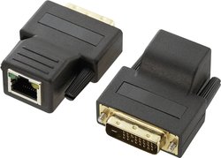 Ekstender (przedłużenie) DVI Renkforce RF-569616, przez kabel sieciowy RJ45, 70 m