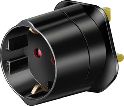 Adapter podróżny Brennenstuhl z stykiem ochronnym 1508533 / GB Blackiem