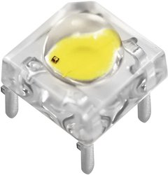 Dioda LED THT Nichia NSPBR70BSS, niebieski, prostokątny, 7.6 x 7.6 mm, 100 °, 30 mA, 3.4 V