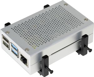 VESA - Dinrail - uchwyt - metalowy na mini PC / PI Zestaw mocujący Joy-it  czarny