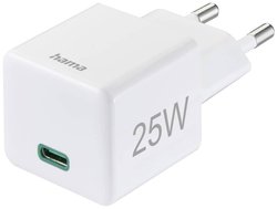 Szybka ładowarka, USB-C, PD/Qualcomm®, mini ładowarka, 25 W, biała Ładowarka USB Hama  00201652 25 W 3000 mA