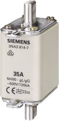 Bezpiecznik Siemens NH 500 V,rozmiar 00, 100 A