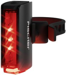 FISCHER FAHRRAD Lampa rowerowa tylna PLUS TWIN STOP LED  czarny