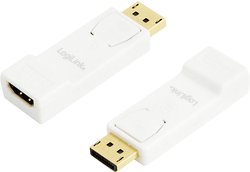 Przejściówka, adapter DisplayPort, HDMI LogiLink CV0057 CV0057, [1x złącze męskie DisplayPort - 1x złącze żeńskie HDMI]