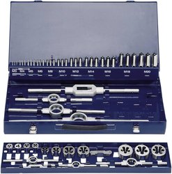Gwintowniki i narzynki Exact STM-35, M3 - M20, zestaw 54 szt.