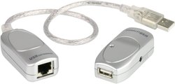 Ekstender (przedłużenie) USB 1.1 ATEN UCE60, przez kabel sieciowy RJ45, 60 m