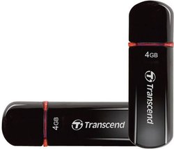 Pendrive USB 2.0 Transcend JetFlash 600, 4 GB, czarny, 32 MB/s / 10 MB/s