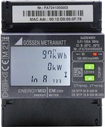 ENERGYMID EM2389-V047 - Wielofunkcyjny licznik energii z interfejsem TCP Licznik pradu trójfazowy przekładnikowy Gossen Metrawatt U2389-V047