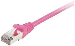 Kabel LAN Equip 605586, 1 szt., RJ45, CAT 6, S/FTP, 10.00 m, różowy