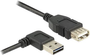 Przedłużacz USB 2.0 Delock 83552, [1x złącze męskie USB-A 2.0 - 1x złącze żeńskie USB-A 2.0], 2.00 m, czarny