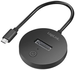 Szybki mobilny port LogiLink USB 3.2 (Gen 2) dla dysków SSD M.2 NVMe (PCIe) lub SATA (NGFF) Stacja dokująca do dysków twardych LogiLink QP0032 USB-C® 10Gbps M.2 PCIe NVMe 1 Port