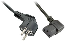 Kabel LINDY 30309 [1x złącze męskie z uziemieniem - 1x złącze żeńskie IEC C13] 5.00 m