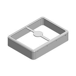 54,8 x 40,8 x 11 mm Dwuczęściowa, ciągniona bezszwowo osłona RF/osłona EMI FRAME (CRS) Ekranowa rama osłonowa Masach TECH EMI/RFI-Abschirmung MS548-10F, 1 szt.