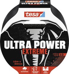 tesa® Ultra Power Extreme Repairing Tape — taśma naprawcza o bardzo mocnym trzymaniu nawet na szorstkich powierzchniach — odporna na warunki atmosferyczne i rozrywana ręcznie — 10 mx 50 mm Taśma naprawcza tesa  56622-00000-00 ULTRA POWER EXTREME (D x S) 1