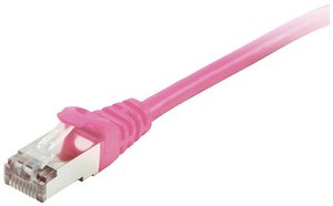 Kabel LAN Equip 605582, 1 szt., RJ45, CAT 6, S/FTP, 3.00 m, różowy