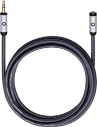 Kabel audio, Jack Oehlbach 60034, [1x złącze męskie jack 3,5 mm - 1x złącze żeńskie jack 3,5 mm], 3.00 m, czarny