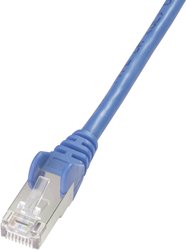 Kabel LAN RJ45, Digitus DK-1531-100/B, SF/UTP, CAT 5e, 10.00 m, niebieski