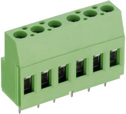 Złącze skręcane PTR AKZ700/5-5.08-V, 5 pin, RM 5,08 mm, 4,0 mm2, 24 A, 250 V, zielone