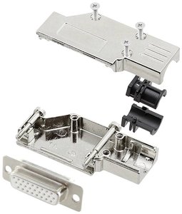 Zestaw listew żeńskich D-Sub encitech DCMR15-FK-HDS26-W-K 6355-8066-12, rzędy: 3, styki: 26, 90 °, 1 szt.