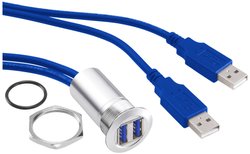 Gniazdo USB 3.0 do zabudowy TRU COMPONENTS USB-13 1313910, 1 szt.