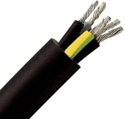 Przewód z gumowym płaszczem Kopp 152725000, 3 x 1.5 mm², Cl.5 = drobno splecione, 25 m, czarny