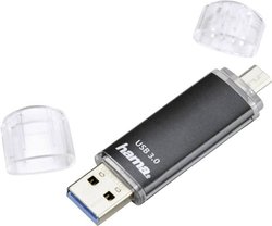 Pamięć USB do Tabletów i Smartfonów Hama 00124001, 128 GB, USB 3.2 Gen 1 (USB 3.0), MicroUSB 2.0