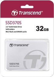 Dysk SSD wewnętrzny, 2,5'' (6,35 cm) 32 GB Transcend SSD370S SATA 6 Gb/s Produkt nowy