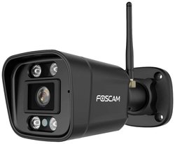 Dwuzakresowa kamera monitorująca Foscam V5P 5 MP WiFi ze zintegrowanym reflektorem i syreną alarmową (czarna) Kamera monitoringu IP Foscam  V5P (black) WLAN   3072 x 1728 px