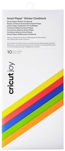 Cricut Joy Smart Sticker Cardstock Kolorowy karton  żółty, czerwony, kwiecisty, jasnozielony, mandarynkowy