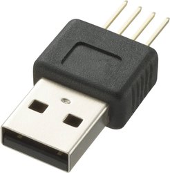 Złącze wtykowe USB do montażu na płytce drukowanej TRU COMPONENTS Typ A 774842, 1 szt.