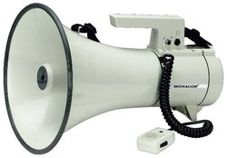 Megafon Monacor TM-35, Moc: 35 W, Zasięg maksymalny: 800 m, 300 mm x 460 mm