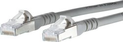 Kabel LAN RJ45, Metz Connect 1308450533-E, S/FTP, CAT 6a, 0.50 m, szary