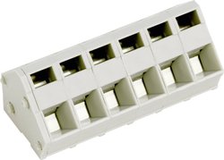 Zacisk sprężynowy PTR AK3000/2-5.0, 2 pin, RM 5,0 mm, 2,5 mm2, 24 A, 250 V, szary