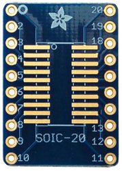 Płytka SMT-Breakout do SOIC 20 lub TSSOP-20 - 3 sztuki! Płyta Adafruit 1206 Płytka prototypowa 3 szt.