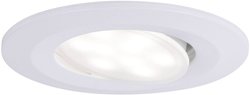 HomeSpa Oprawa wpuszczana LED Calla obrotowa IP65 okrągła 90mm 30° 6W 530lm 230V 4000K biała matowa Lampa łazienkowa LED do wbudowania Paulmann Calla 99926   6 W biały (matowy) 530 lm