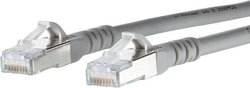 Kabel LAN Metz Connect 130845B033-E, 1 szt., RJ45, CAT 6a, S/FTP, 20.00 m, szary