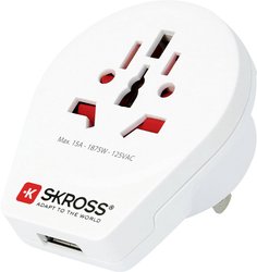 Adapter podróżny Skross 1500268  Country Adapter World to USA USB