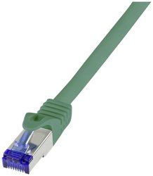 Kabel LAN LogiLink C6A035S, 1 szt., RJ45, CAT 6a, S/FTP, 1.00 m, zielony