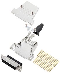 Zestaw listew żeńskich D-Sub encitech DTSL25-SJSRG-T-DBCS-K 6355-0089-13, rzędy: 2, styki: 25, 180 °, 1 szt.