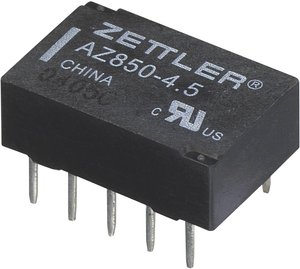 Miniaturowy przekaźnik Zettler Electronics AZ850-12 12 V/DC 2 x zestyk przełączny