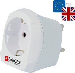 Adapter podróżny Skross 1.500207, wtyczka brytyjska, 10 A/250 V, biały