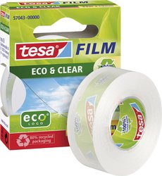 tesafilm® Eco & Clear przezroczysta taśma samoprzylepna — do klejenia przyjaznego dla środowiska Taśma samoprzylepna tesa Eco & Clear 57035-00000-01  (D x S) 10 m x 15 mm 10 m 1 szt.