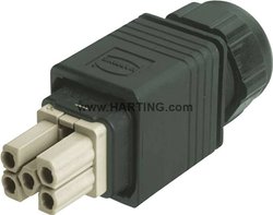 Złącze żeńskie przemysłowe Harting 09 35 232 0423, seria Han® PushPull Power, 1 szt.