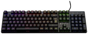 SureFire KingPin M2 mechaniczna klawiatura multimedialna RGB do gier w wersji francuskiej Klawiatura gamingowa Surefire Gaming KingPin M2 AZERTY