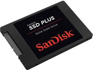 Dysk SSD wewnętrzny, 2,5'' (6,35 cm) 240 GB SanDisk SSD PLUS SATA 6 Gb/s Produkt nowy